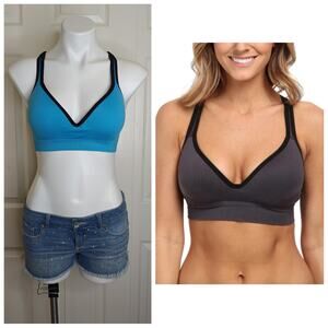 Jockey molded cup seamless active sports bra sz M